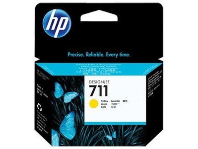 Hp, HP 711 Cz132A gelb Tintenpatrone, Hewlett Packard Tintenpatrone, gelb, No.711, CZ132A, (29ml)