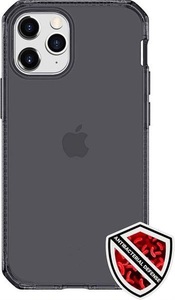 Apple, ITSkins - iPhone 12 / iPhone 12 Pro Spectrum Clear Antimikrobielle Schutz Hardcase Hülle (Fallschutz 2 Meter) - Transparent / Schwarz, ITSKINS Apple iPhone 12/12 Pro Drop-Protection Spectrum Clear ? Handyhülle/Handy Tasche