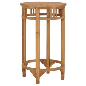 vidaXL, vidaXL Bartisch Ø 60 cm Massivholz Teak, vidaXL Bartisch Ø 60 cm Massivholz Teak