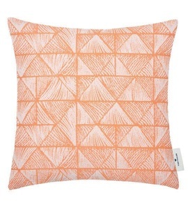Tom Tailor, TOM TAILOR Kissenhülle »Squared Triangle«, (1 St.), mit unifarbener Rückseite in Leinenoptik, Tom Tailor Zierkissenbezug Squared Triangle
