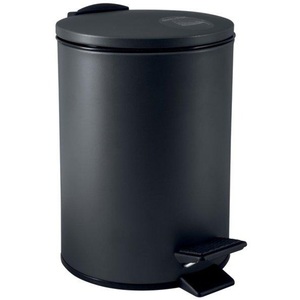 Spirella, Spirella - Abfalleimer Adelar 3 L - Schwarz, Spirella Badezimmer Treteimer ADELAR Steel 3L Schwarz