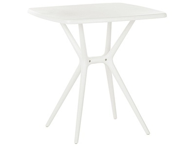 Beliani, Esstisch aus Kunststoff Modern SERSALE Esstisch aus Kunststoff Modern SERSALE, Beliani - Gartentisch aus Kunststoff Modern SERSALE, One Size, Weiss Bunt