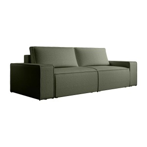 Vente-unique, Sofa 4-Sitzer - Mit Schlaffunktion - Strukturstoff - Grün - AMELIA Sofa 4-Sitzer - Mit Schlaffunktion - Strukturstoff - Grün - AMELIA, Vente-unique - Sofa 4-Sitzer - Mit Schlaffunktion - Strukturstoff - Grün - AMELIA, One Size