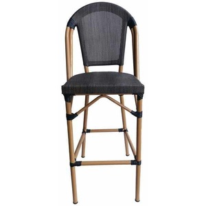 mutoni living, Garten Barstuhl Polyrattan dunkelbraun, Garten Barstuhl Polyrattan dunkelbraun