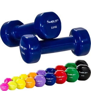 Movit, Profi Vinyl Hanteln 2er Set Unisex Blau 2.5KG, Movit - Profi Vinyl Hanteln 2er Set, 2.5KG, Blau