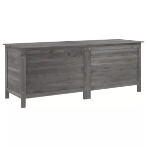 vidaXL, vidaXL Gartentruhe Anthrazit 150x50x56,5 cm Massivholz Tanne, vidaXL Gartentruhe Anthrazit 150x50x56,5 cm Massivholz Tanne