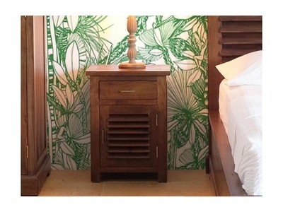 Vente-unique, Nachttisch Massivholz Bali II Nachttisch Massivholz Bali II, 