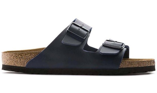 Birkenstock, Birkenstock Pantolette »ARIZONA BF«, Birkenstock Arizona Birko-Flor - Sandalen Blue 36 - Narrow fit