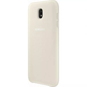 Samsung, Samsung Dual Layer Cover gold Hülle, Samsung - Hülle EF-PJ330CF Galaxy J3 2017, Gelbgold