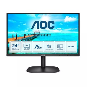 undefined, AOC B2 24B2XHM2 Computerbildschirm 60,5 cm (23.8 Zoll) 1920 x 1080 Pixel Full HD LCD Schwarz, 24B2XHM2, LED-Monitor