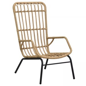 Diverse Hardware, Gartenstuhl Poly Rattan Hellbraun, vidaXL Gartenstuhl Poly Rattan Hellbraun