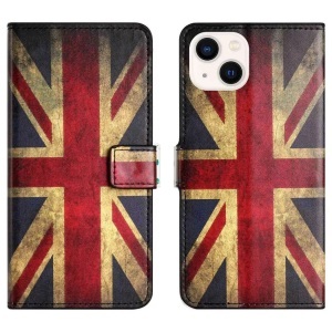 Cover-Discount, iPhone 12 / 12 Pro - Leder Hülle UK Flagge, Cover-Discount - iPhone 12 / Pro Handyhülle Motiv, Blau Bedruckt