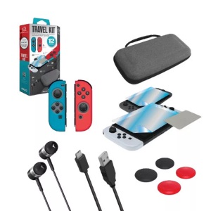 Armor3, Armor3 Travel Kit 12 in 1 Accessory Bundle [Nsw] Zubehör Gaming Controller, ARMOR3 NSW Travel Kit 12 in 1 Accessory Bundle - (Mehrfarbig)
