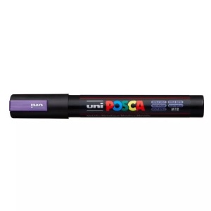 uni-ball, UNI-BALL Posca Marker 1,8-2,5mm PC5MMET.VIOL Metal.violett,Rund.