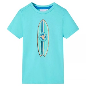 vidaXL, vidaXL Kinder-Kurzarmshirt Aquablau 104