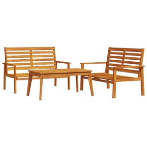 vidaXL, vidaXL 3-tlg. Garten-Lounge-Set Massivholz Akazie