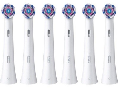 Oral-B, Oral B Aufsteckbürsten »iO«, Oral-B Zahnbürstenkopf iO Radiant, Weiss, 6 Stück
