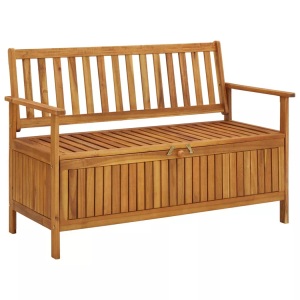 vidaXL, vidaXL Gartenbank mit Stauraum 120 cm Massivholz Akazie, vidaXL Gartenbank mit Stauraum 120 cm Massivholz Akazie