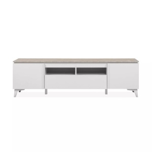 Calicosy, Calicosy - TV-Möbel 2 Türen 1 Schublade L177 cm BERTRIX, One Size, Weiss, Calicosy - TV-Möbel 2 Türen 1 Schublade L177 cm BERTRIX, One Size, Weiss