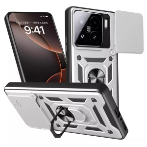 Cover-Discount, Cover-Discount - Xiaomi 15 Armor Case mit Kickstand, Silber