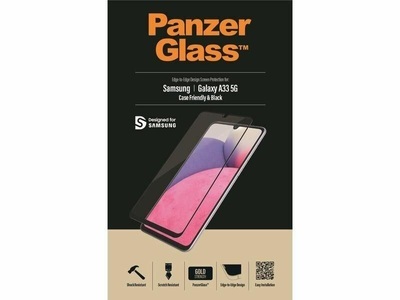 undefined, PanzerGlass 7291 Displayschutzfolie für Mobiltelefone Samsung, Panzerglass Displayschutz Case Friendly AB Galaxy A33 5G