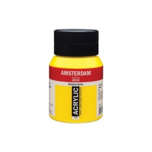 Amsterdam, Amsterdam Acrylfarbe Standard, Talens Acrylfarbe Amsterdam, transparent gelb mittel, 17722722, (500ml)