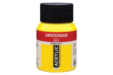 Amsterdam, Amsterdam Acrylfarbe Standard, Talens Acrylfarbe Amsterdam, transparent gelb mittel, 17722722, (500ml)