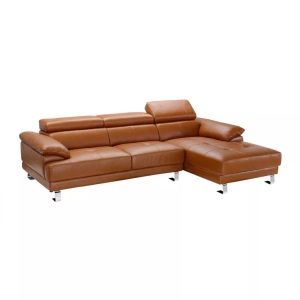 Vente-unique, Ecksofa Leder - Karamell - Ecke Rechts - EXCELSIOR II Ecksofa Leder - Karamell - Ecke Rechts - EXCELSIOR II, Vente-unique - Ecksofa Leder - Karamell - Ecke Rechts - EXCELSIOR II, One Size, Camel