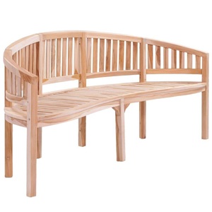 vidaXL, vidaXL Bananenbank 200 cm Massivholz Teak