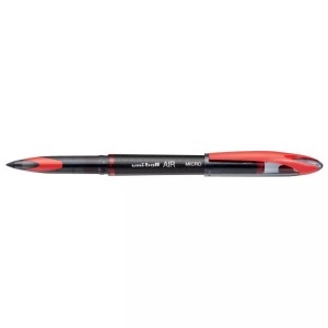 uni-ball, UNI-BALL Ink Roller Air Ball 0,5mm UBA188M RED rot, wasserfest&lic, uni-ball Ink Roller Air Ball, 0.5mm, rot, wasserfest&lichtfest, UBA188M Rot