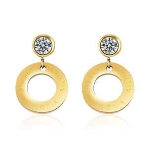 undefined, Ailoria - Agathe Ohrringe mit Schmucktäschchen, AILORIA - AGATHE Ohrringe, 2cm, Gold
