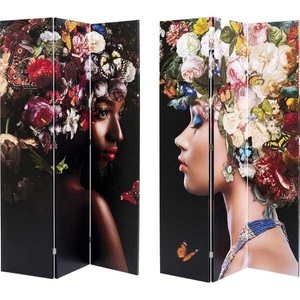 Kare Design, Paravent Flowery Shoulder vs Bunch Flowers 120x180, 