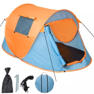TecTake, Pop Up Wurfzelt Unisex Orange, Tectake - Pop Up Wurfzelt, Orange