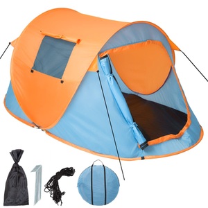 TecTake, Pop Up Wurfzelt Unisex Orange, Tectake - Pop Up Wurfzelt, Orange