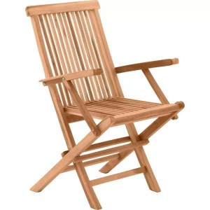 mutoni Garten, Garten Klappstuhl Teak 2er-Set, Garten Klappstuhl Teak natur (2er-Set)