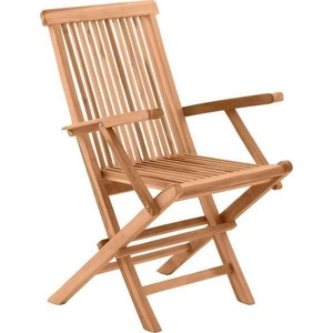mutoni Garten, Garten Klappstuhl Teak 2er-Set, Garten Klappstuhl Teak natur (2er-Set)