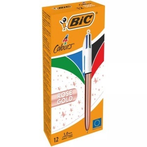 Bic, Bic - Kugelschreiber Rosegold 1mm 951737 4 colours, Bic Kugelschreiber Rosegold, 1mm, 4 colours, 951737