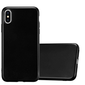 Cadorabo, Hülle für Apple iPhone XS MAX TPU Silikon Matt, Cadorabo - Hülle für Apple iPhone XS MAX TPU Silikon Matt, Schwarz