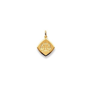 Anhänger Sternzeichen Waage Gelbgold 750, 19x13mm Damen Gelbgold ONE SIZE