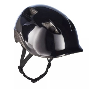 BTWIN, Fahrradhelm 100 Kinder Unisex Schwarz Leicht XS, BTWIN - Helm KH100, XS, Charcoal Black