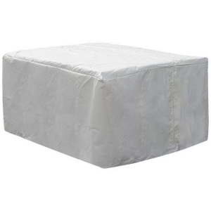 Beliani, Regenschutz für Gartenmöbel ITALY 220, G, Beliani - Regenschutzhülle aus PVC CHUVA, One Size, Weiss Bunt