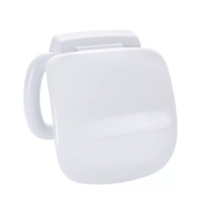 Diaqua, LAGUNA WC-Papierhalter mit Deckel weiss, DiAqua Laguna WC-Papierhalter mit Deckel Weiss | 15.5 × 6 × 14.5 cm