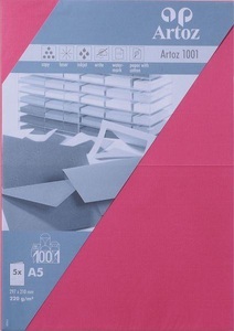 Artoz, ARTOZ Karten 1001 A5 107392264 220g. fuchsia 5 Blatt, ARTOZ Karten 1001 A5 107392264 220g. fuchsia 5 Blatt
