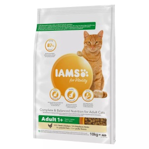 IAMS, IAMS for Vitality Ausgewachsene Katzen Huhn - 10 kg, IAMS Advanced Nutrition Adult Cat mit Huhn - 10 kg