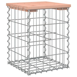 vidaXL, vidaXL Gartenbank aus Gabionen 33x31x42 cm Massivholz Douglasie
