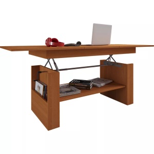 MID.YOU, MID.YOU Couchtisch in holzwerkstoff 65/115/52,5 cm , Kobila , Buchefarben , 115x52.5 cm , melaminharzbeschichtet,Nachbildung , Stauraum, ausziehbar, höhenverstellbar , 000657016706, VCM - Holz Wohnzimmertisch Kobila höhenverstellbar ausziehbar, One Size, Buche