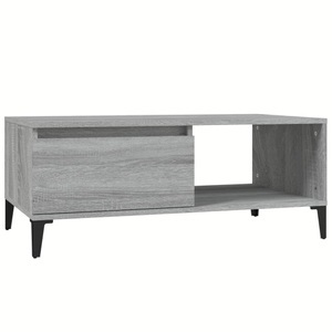 vidaXL, vidaXL Couchtisch Grau Sonoma 90x50x36,5 cm Holzwerkstoff, 