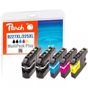 Peach, Peach Patrone Brother MFC-J4620 MultiPackPlus Retail Comp., Peach B227 XLVALBP Spar Plus Pack Druckerpatronen XL (2*bk, c/m/y) ersetzt Brother LC-227XLVALBP für z.B. Brother MFCJ 4420 DW, Brother MFCJ 4620 DW