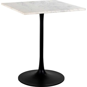 Richmond Interiors, Bistrotisch Carlten Marmor weiss quadratisch 65, Bistrotisch Carlten Marmor weiss quadratisch 65