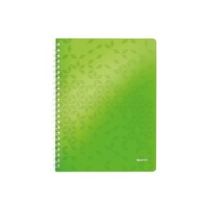 Leitz, LEITZ Spiralbuch WOW PP A4 4637-00-54 gr&uuml;n 80 Blatt, LEITZ Spiralbuch WOW PP A4 4637-00-54 gr&uuml;n 80 Blatt